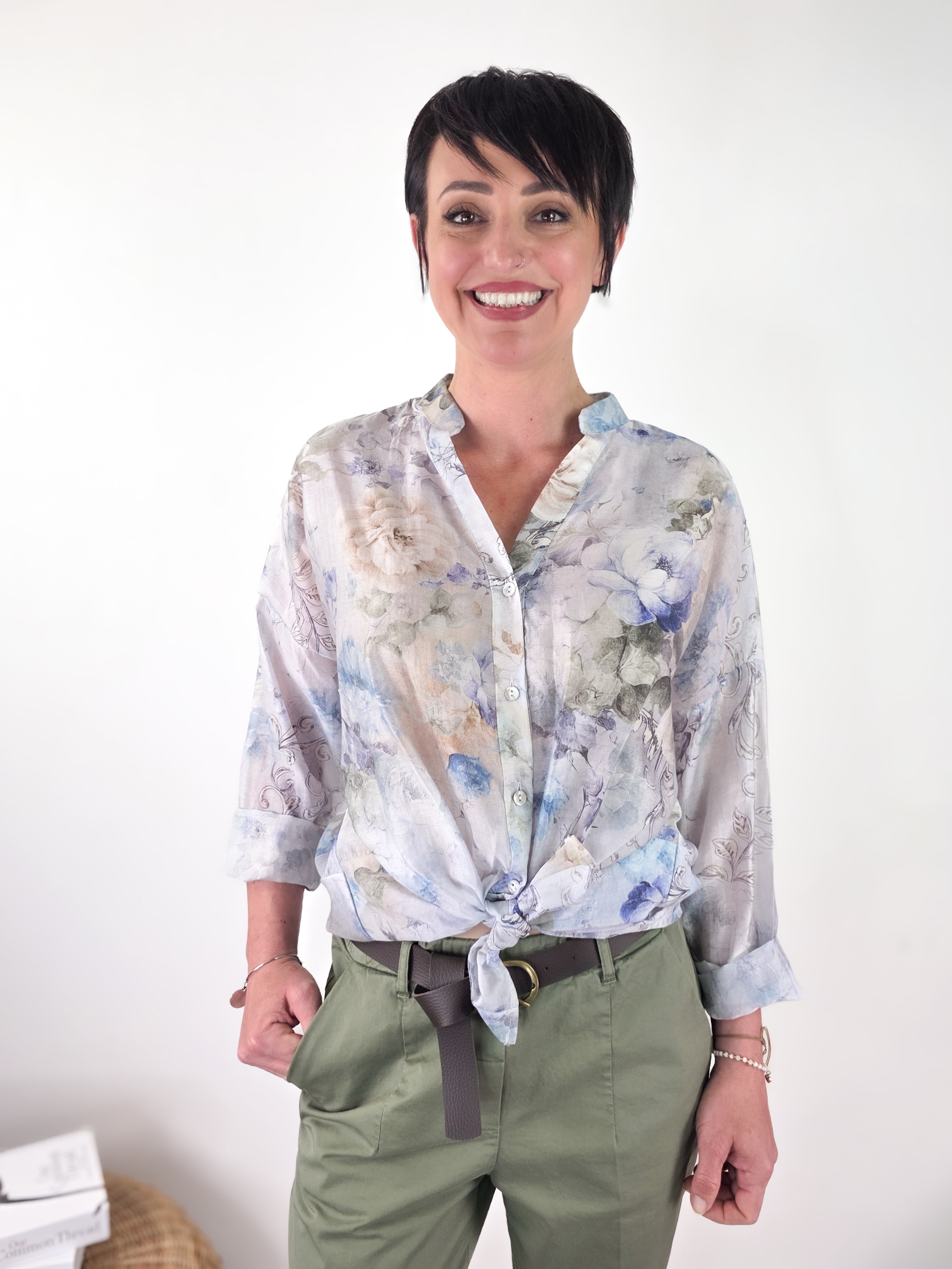 Susy Mix - Camicetta manica lunga - Fantasia jeans