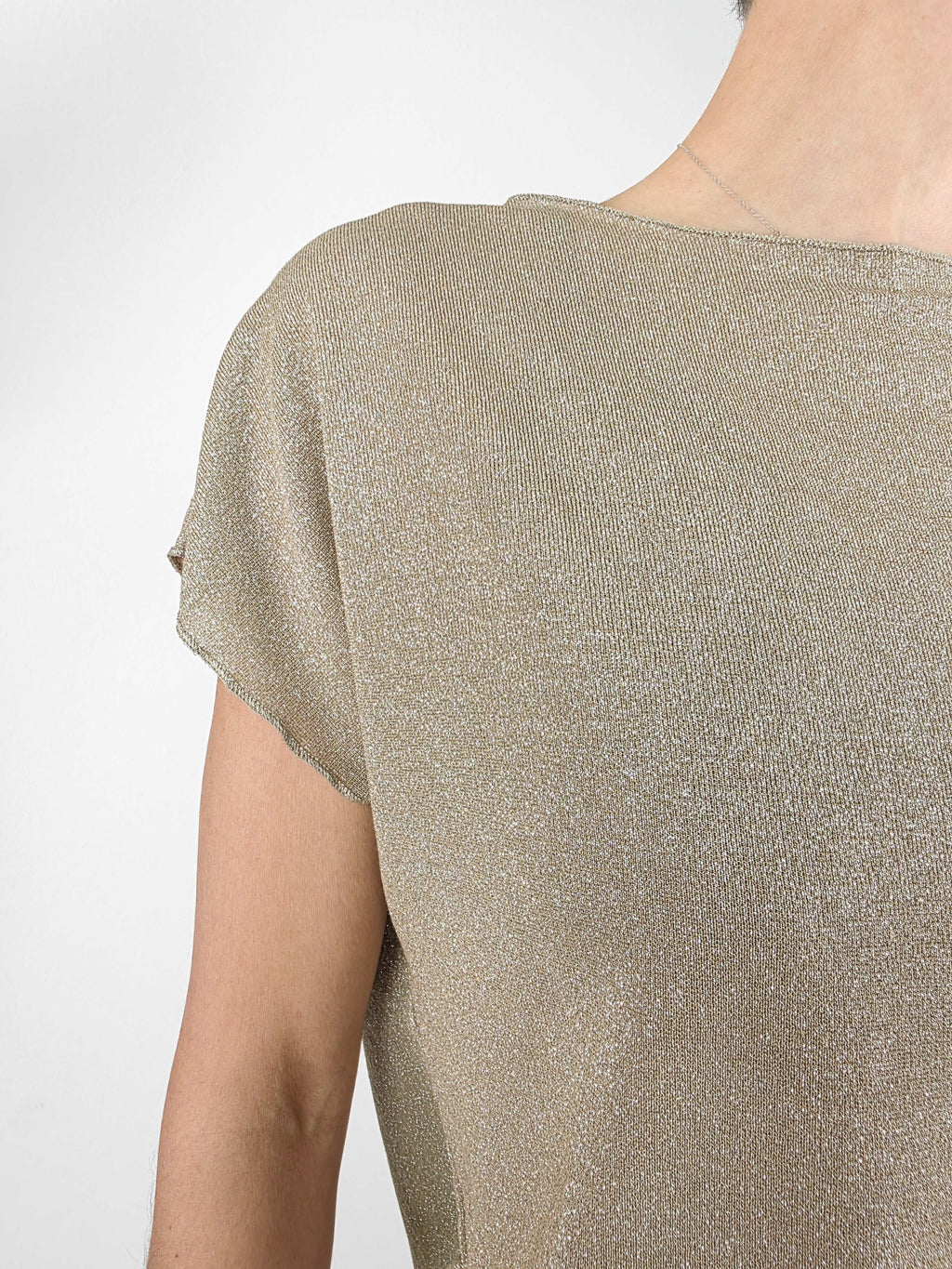 Susy Mix - Blusa in lurex - Oro