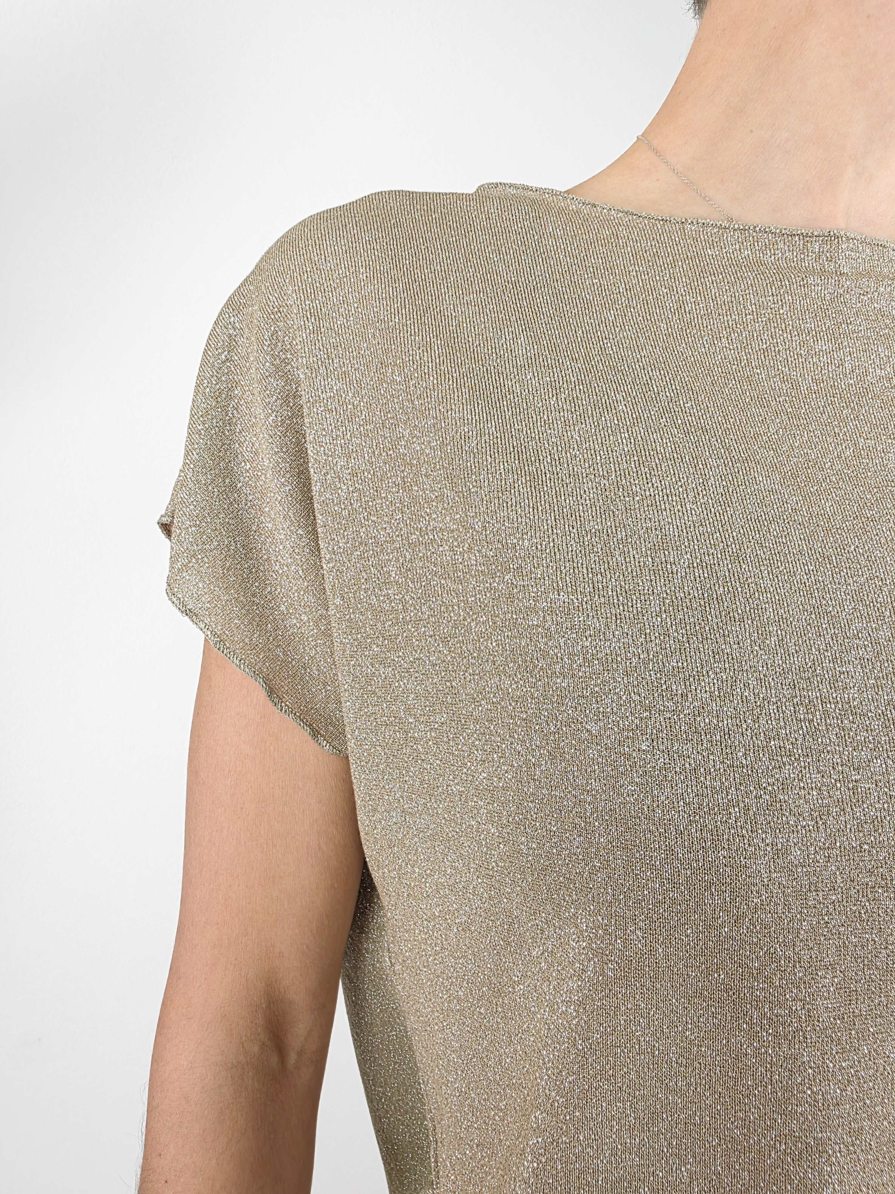 Susy Mix - Blusa in lurex - Oro