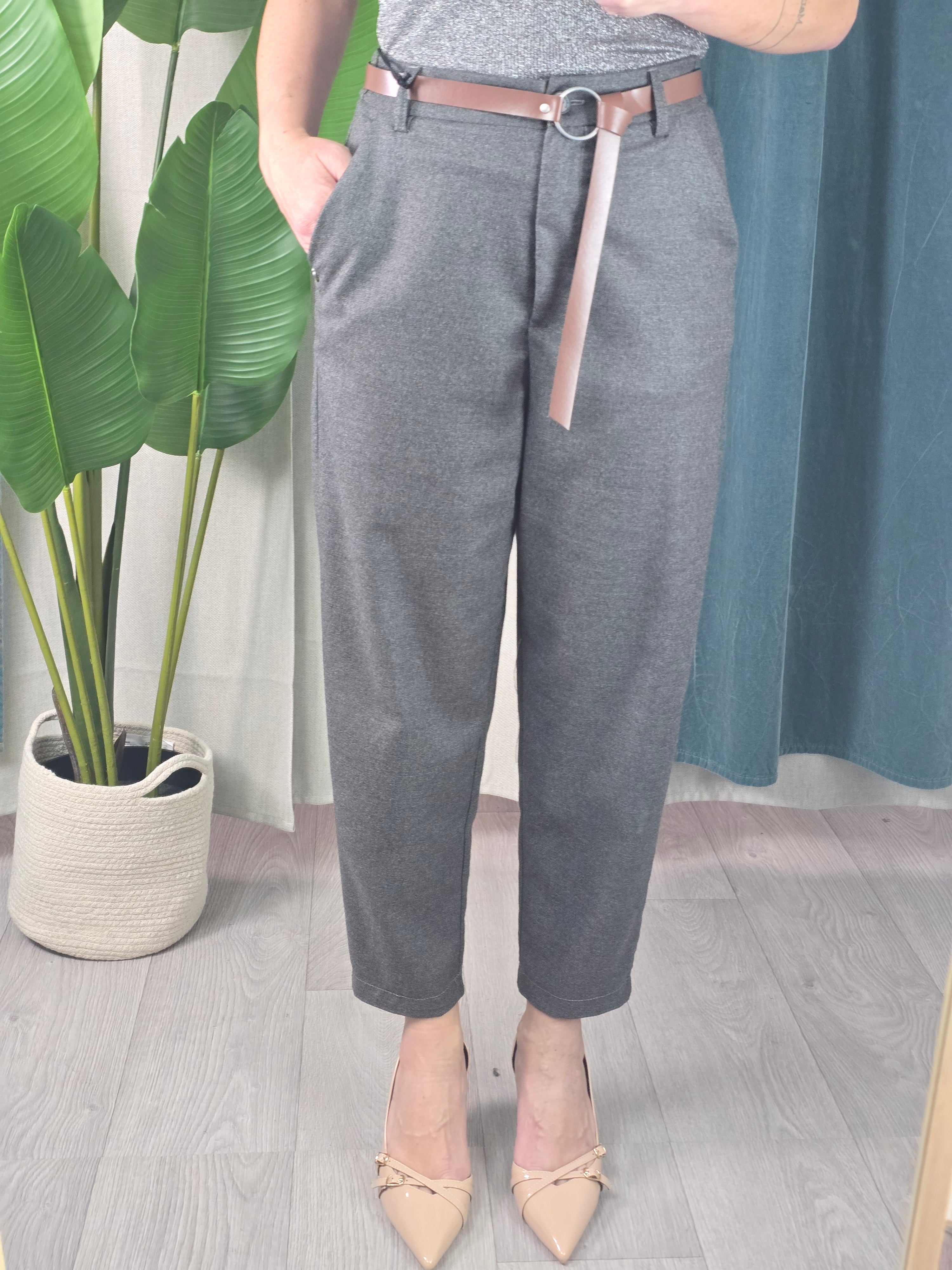 pantalone donna grigio Please FW 25