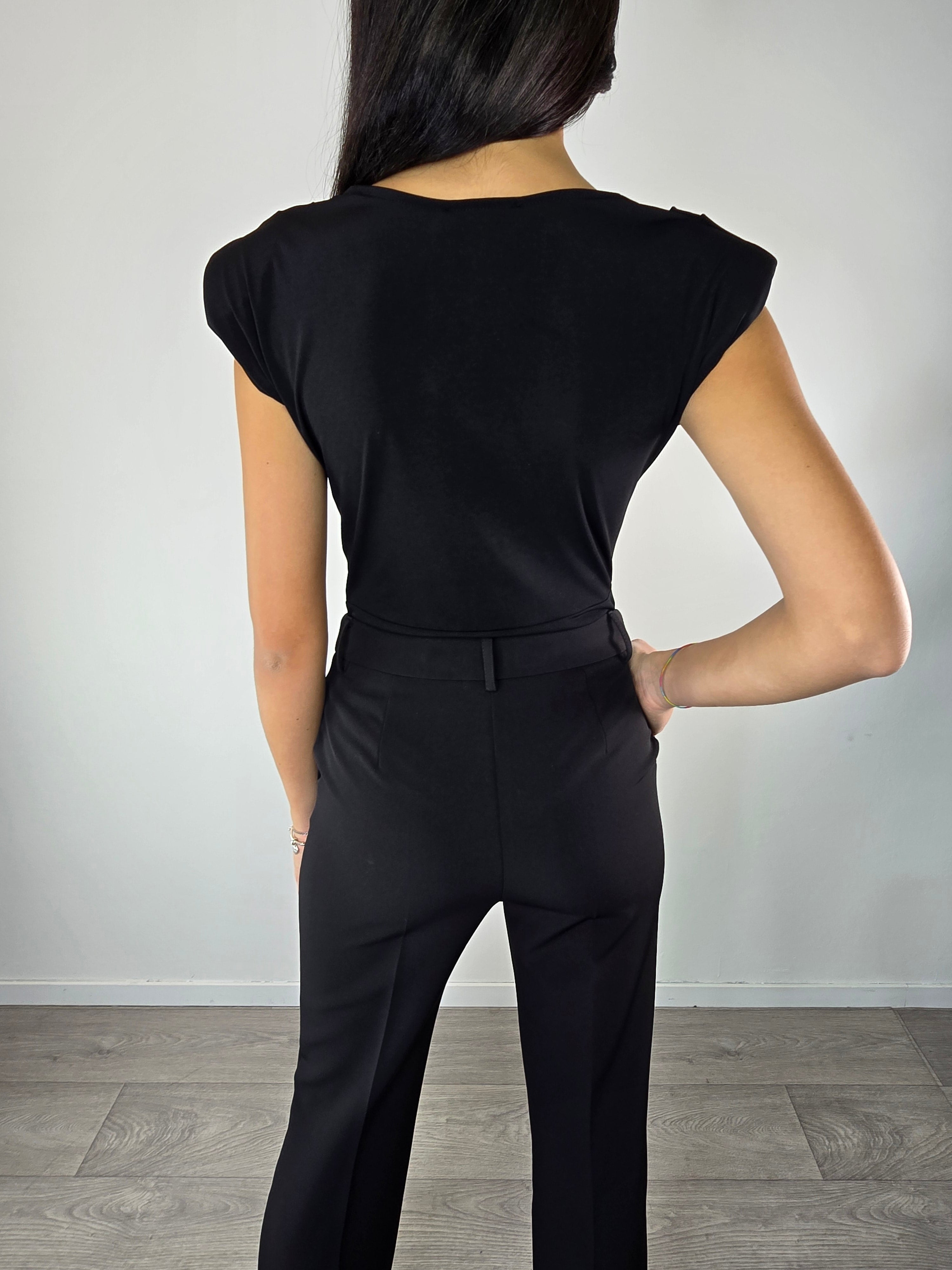 Body scollato Nero - Kontatto