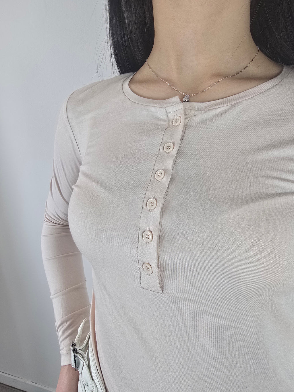 You Decide - Maglia serafino - Nude