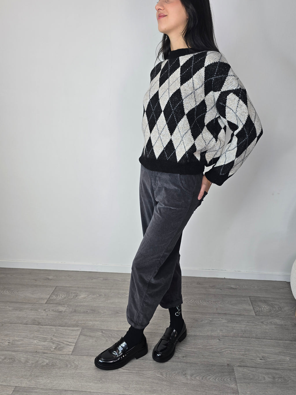 Pantalone in velluto Lavagna - Kontatto