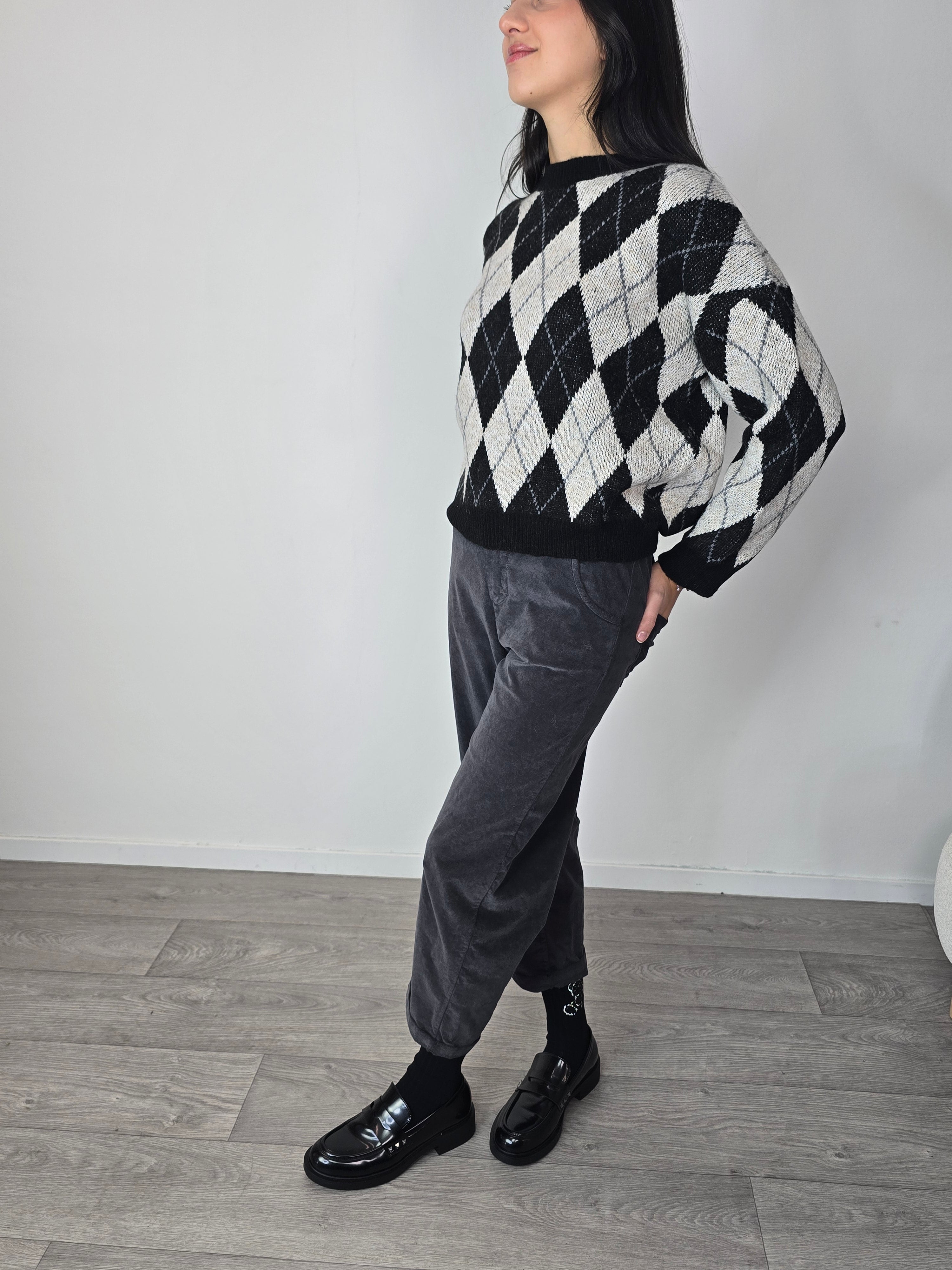 Pantalone in velluto Lavagna - Kontatto