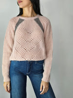Maglione con lurex Rosa - Tensione In
