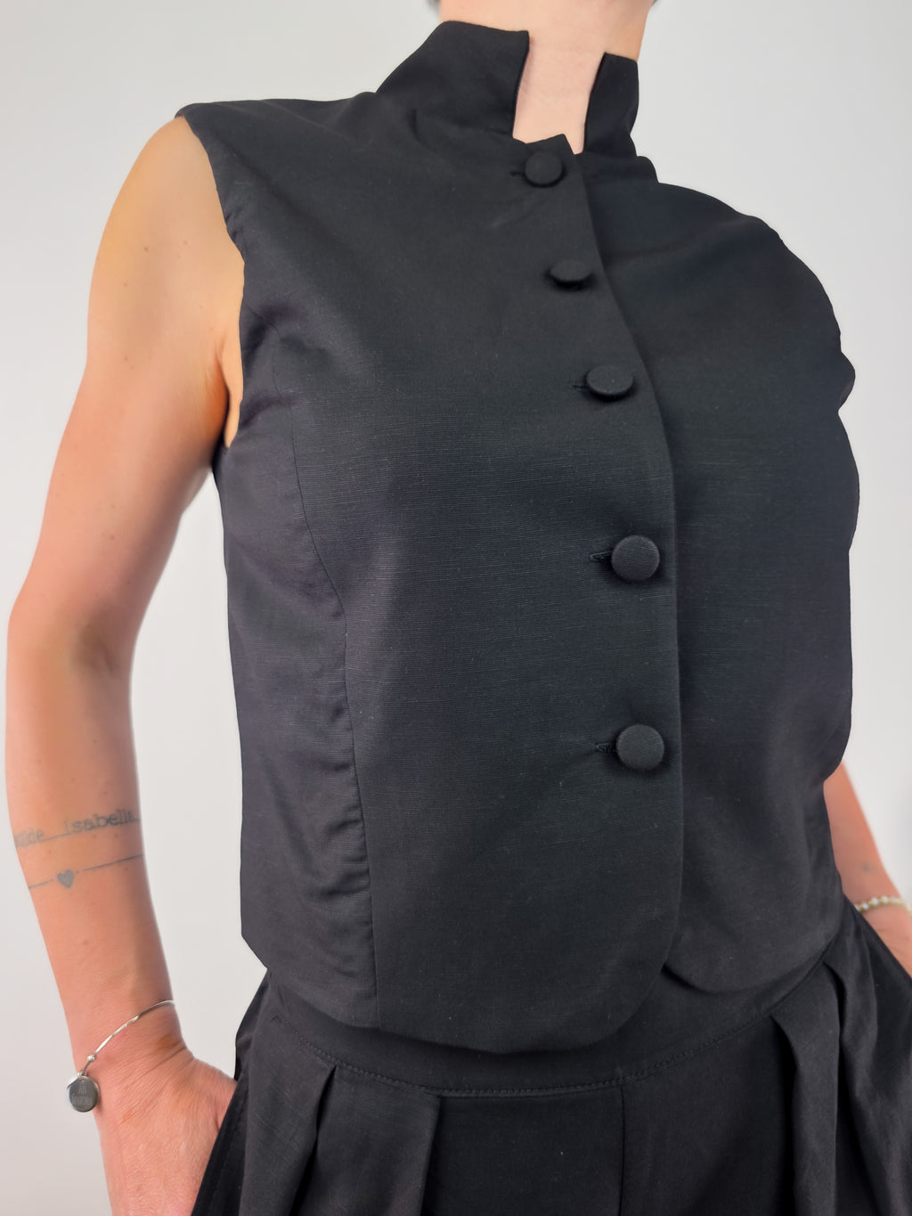 Susy Mix - Completo gilet e pantalone - Nero