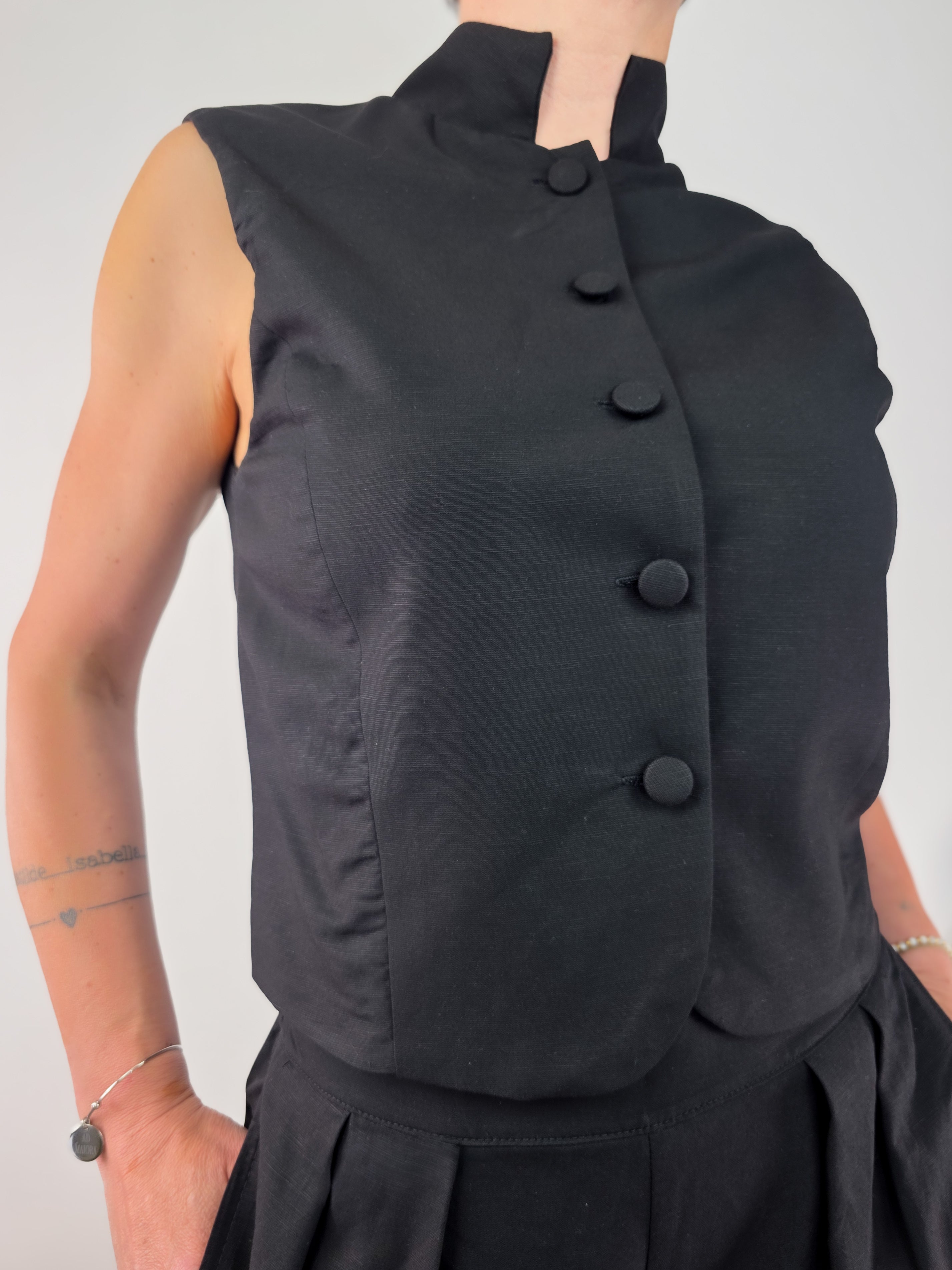 Susy Mix - Completo gilet e pantalone - Nero