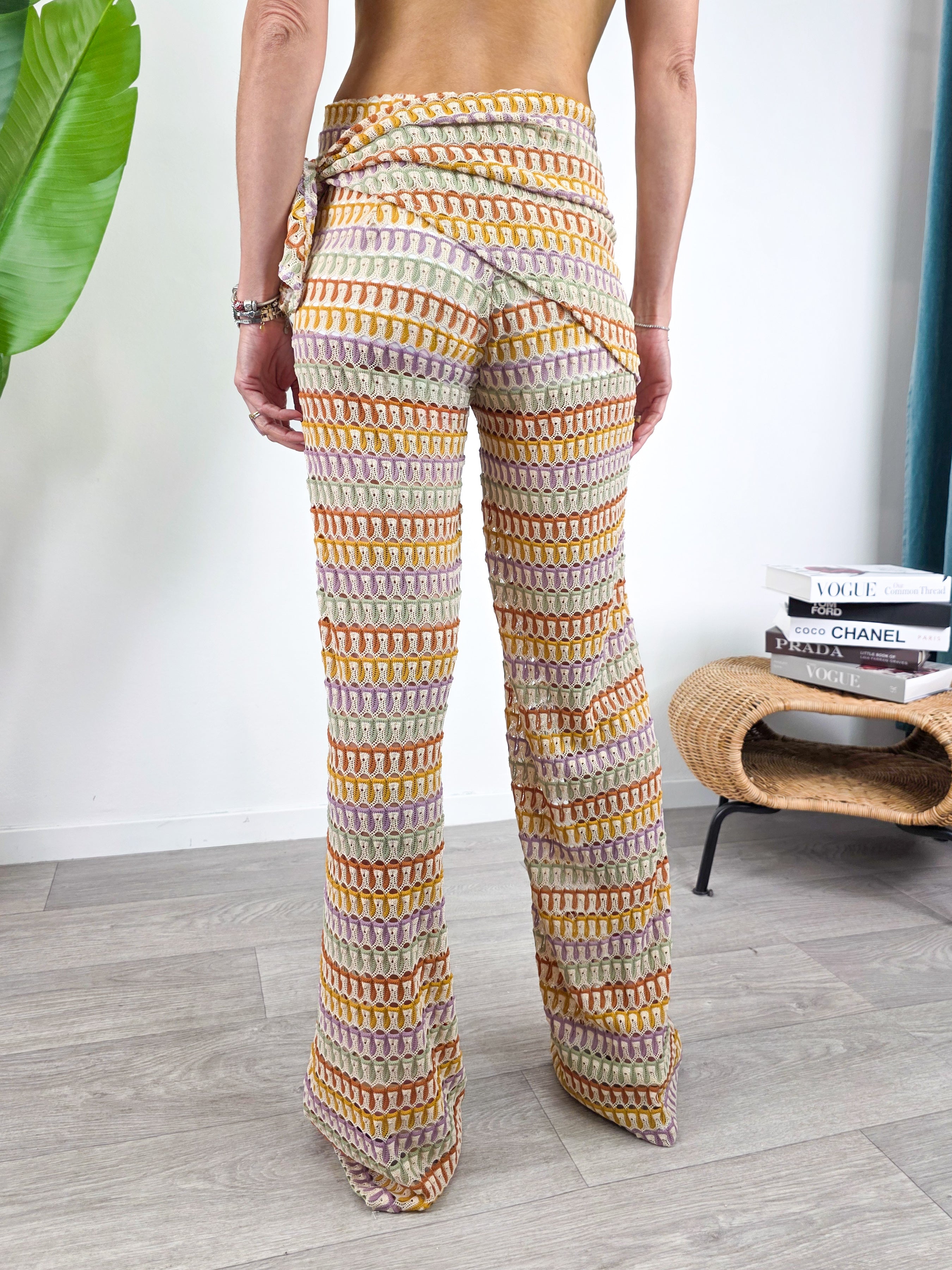 Saiph - Pantalone con elastico in fantasia - Multicolor