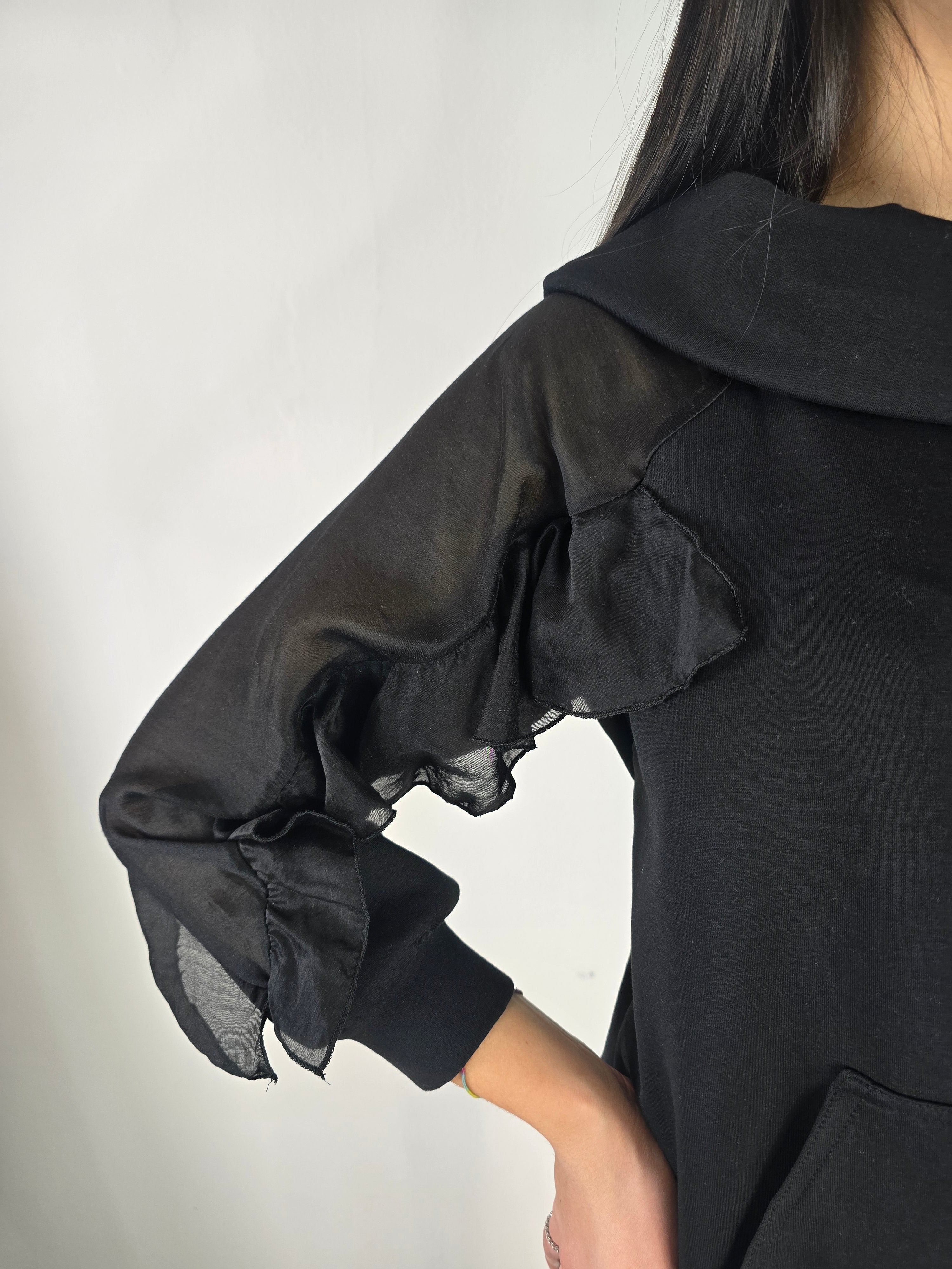 Philia Loft - Felpa con volant - Nero