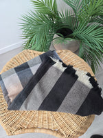 Sciarpa Viscosa Quadri Rosa