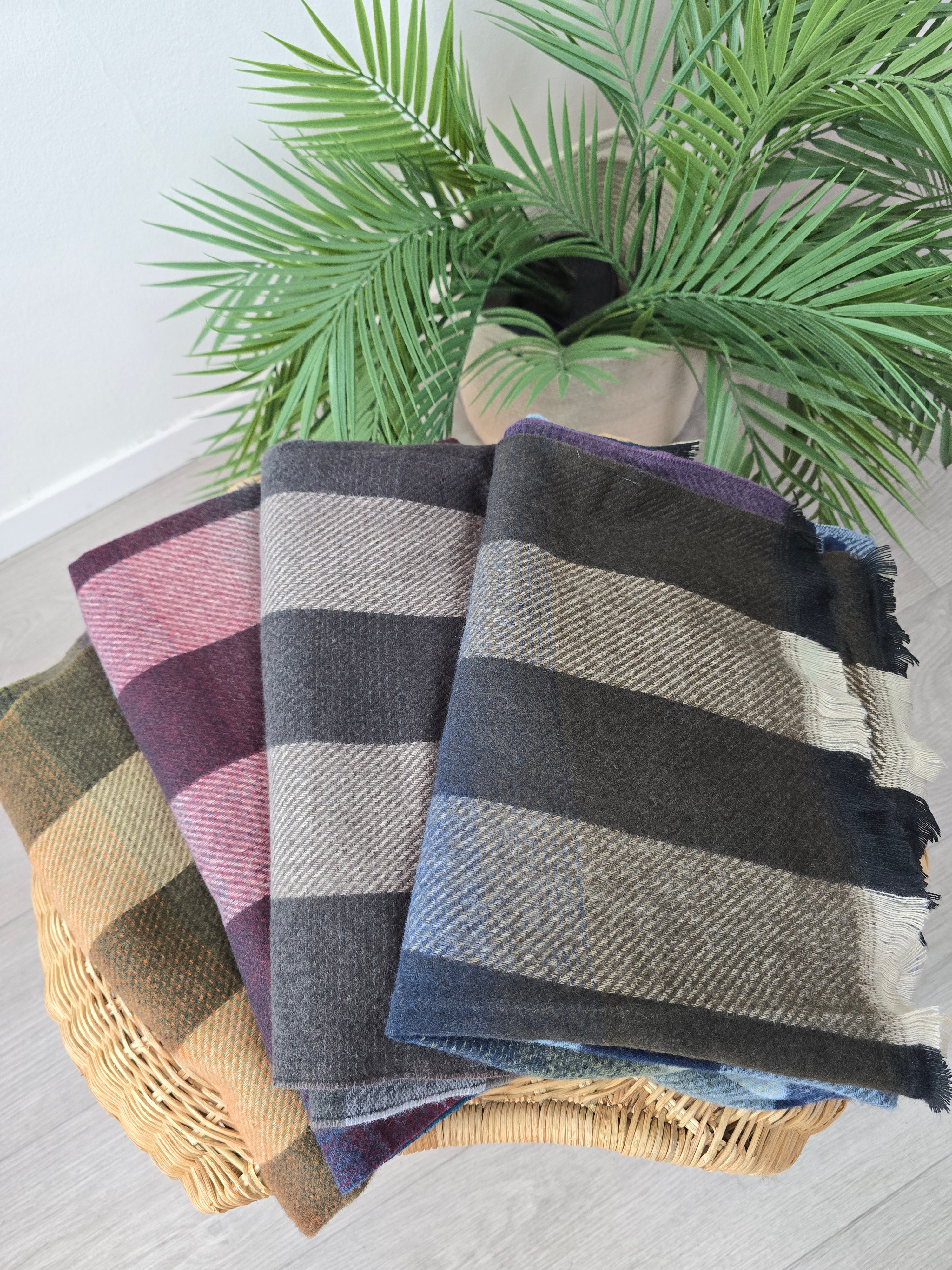 Sciarpa viscosa a quadri