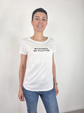 Kikisix - T-shirt Stanca di Tutto - Bianco e Nero