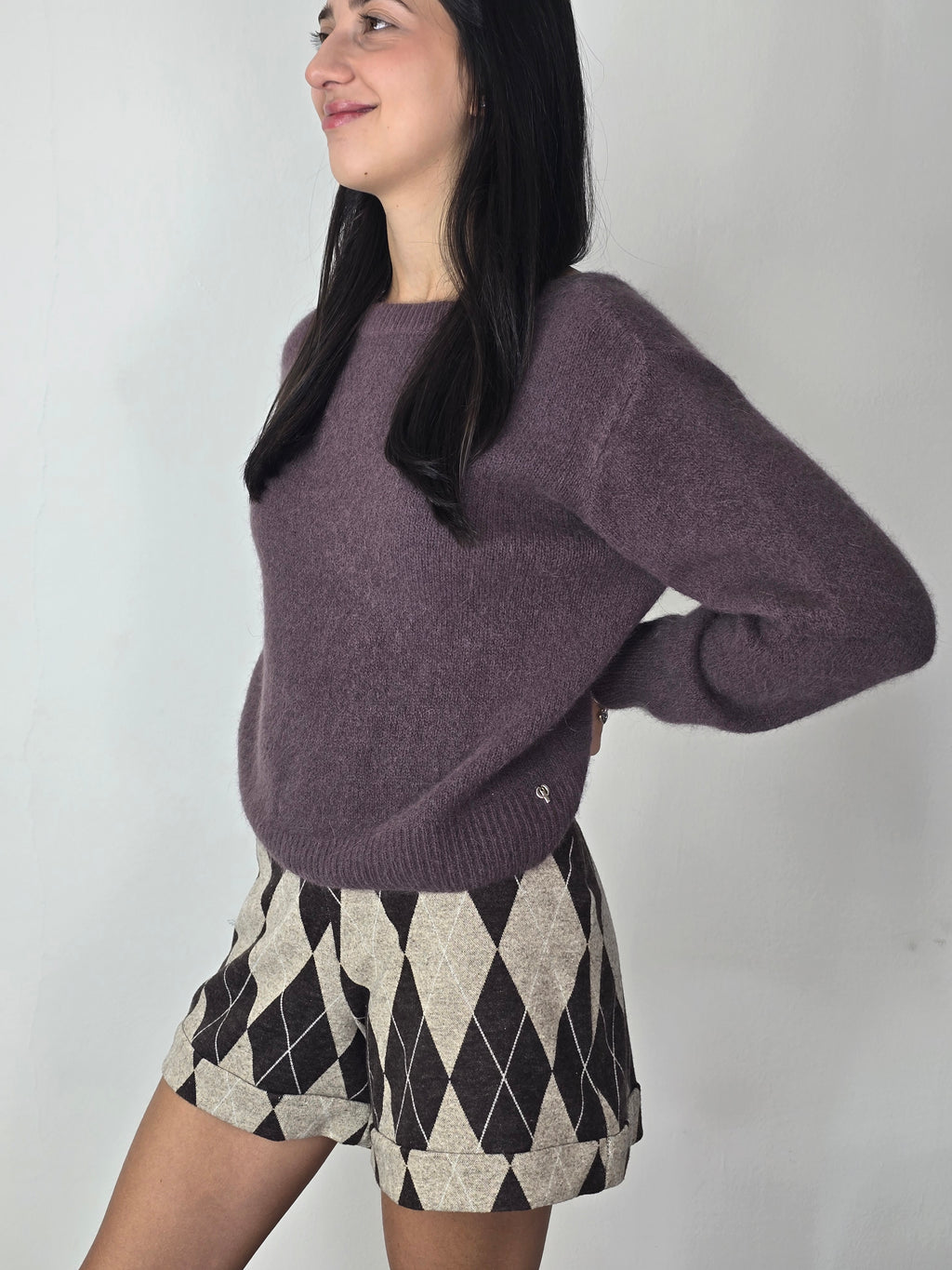 Maglione scollato sulla schiena Moro - Philia Loft