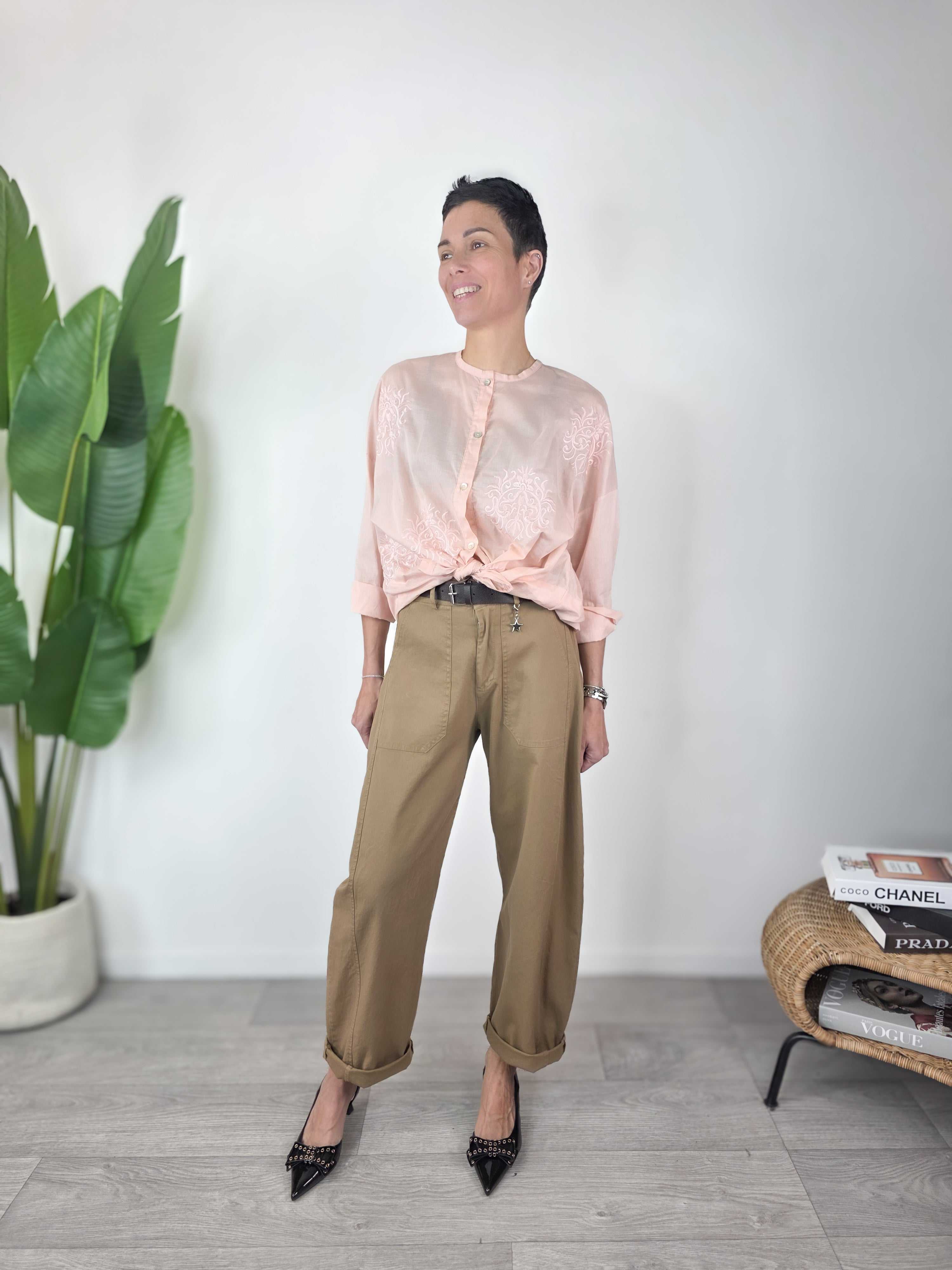 Susy Mix - Pantalone Stellina - Cammello